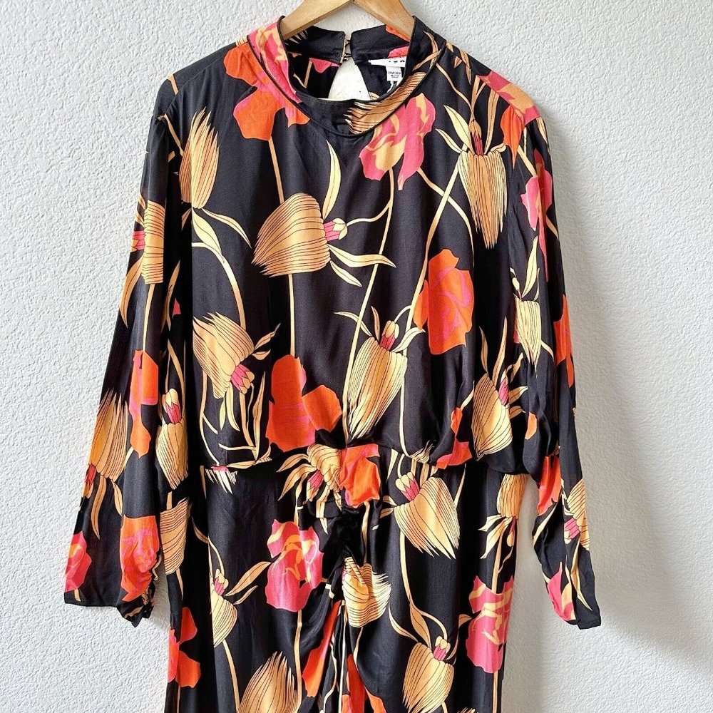 RIXO x Target Floral Open Back Cascade Ruffle Dress Size 24/26W - Picture 5 of 8